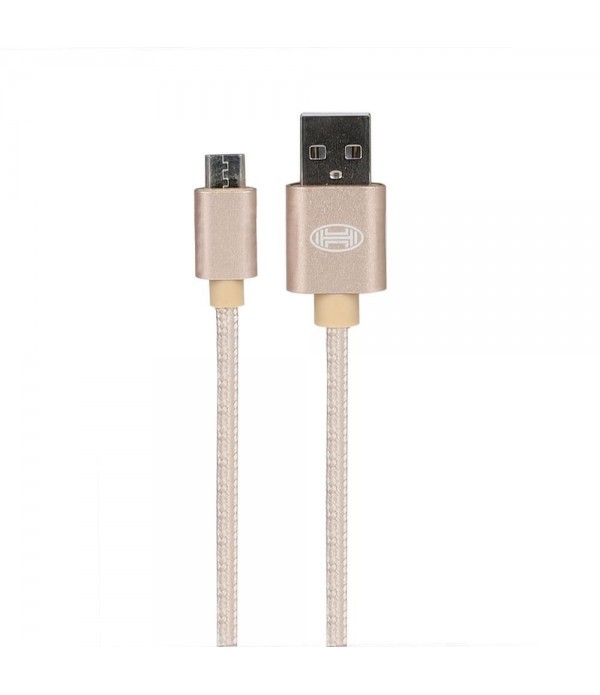 Cablu incarcator micro USB, 2m, premium, Gold Heyn...